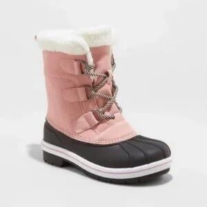 Cat & Jack Cozy White Winter Boots